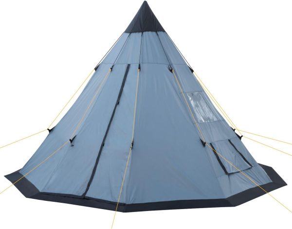 Tipi Zelt Spirit f??r 4 Personen | Indianerzelt f??r Camping. Wandern. 3000 mm Wassers?ule | Firstzelt. Pyramidenzelt. Rundzelt | Gruppenzelt. Campingzelt. Familienzelt – Bild 4