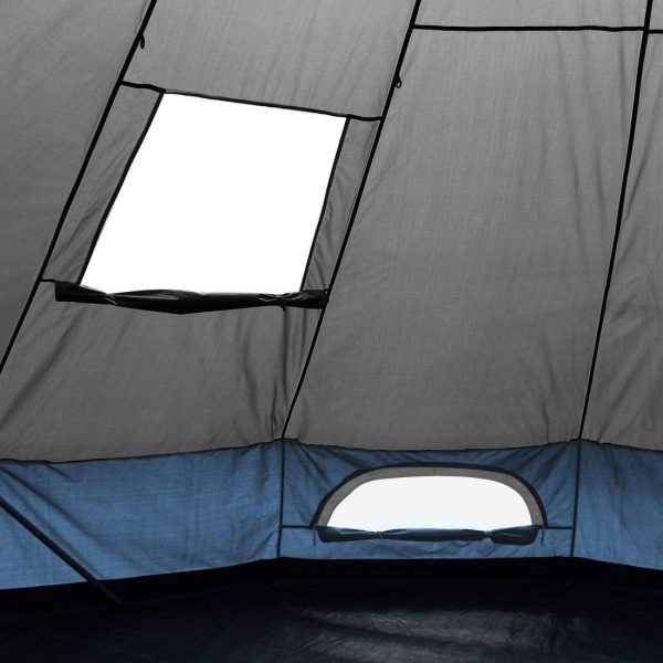 Zelt Ravello - Tipizelt in 2 Gr??en f??r 4-8 Personen. Familienzelt mit 400 cm oder 500 cm Durchmesser. Campingzelt mit 5000 mm Wassers?ule. UV 50+ Schutz. eingen?htem Boden. Insektenschutz – Bild 4