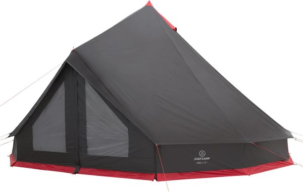 Bell Tipi Zelt f??r Familien Gruppen - 4 Gr??en (4-12 Pers.) - wasserdicht (3.000 mm) - mit Stehh?he - 2 Farben (grau. Mint) – Bild 4