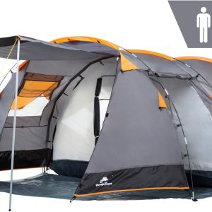 Zelt Super+ f??r 4 Personen | Gro?es Tunnelzelt mit 2 Eing?ngen und Vordach. 3000 mm Wassers?ule | Gruppenzelt. Campingzelt. Familienzelt
