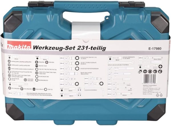Makita E-17980 Werkzeug-Set 231-teilig – Bild 8