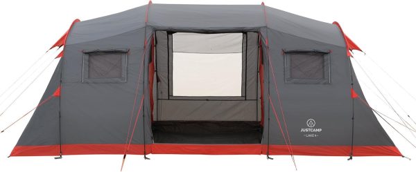 Lake 4 Campingzelt. 4 Personen Familienzelt. gro?. stabil. wasserdicht f??r Festival. tragbar. hohes Kuppelzelt mit Zwei Schlafkabinen und Vorraum mit Stehh?he. Zelt f??r Familien. Tunnelzelt – Bild 7