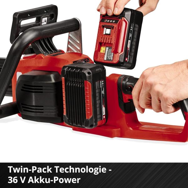Einhell Professional Akku-Kettensäge GP-LC 36/35 Li-Solo Power X-Change (Li-Ion. 36 V. 33 cm Schnittlänge. 15 m/s Schnittgeschwindigkeit. bürstenloser Elektromotor. ohne Akku & Ladegerät) – Bild 7