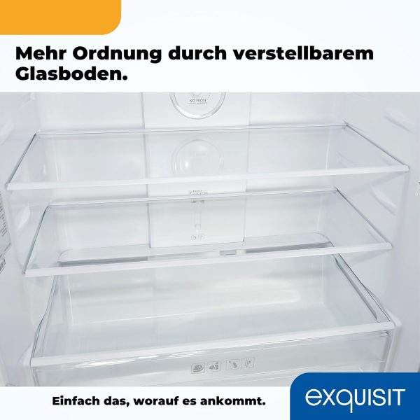 Exquisit Multidoor MD365-125-040D inoxlook | 362 l Volumen | Multi Door K??hlschrank NoFrost | Cross Door K??hl-Gefrierkombination | Frischefach | Alarm | LED-Display?? – Bild 10