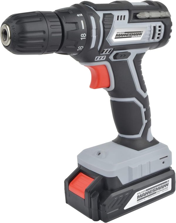 Brüder Mannesmann Werkzeugkoffer. mit Akku-Bohrschrauber. 20 Volt. Lithium-Ionen. 75-teilig | M17578 – Bild 2