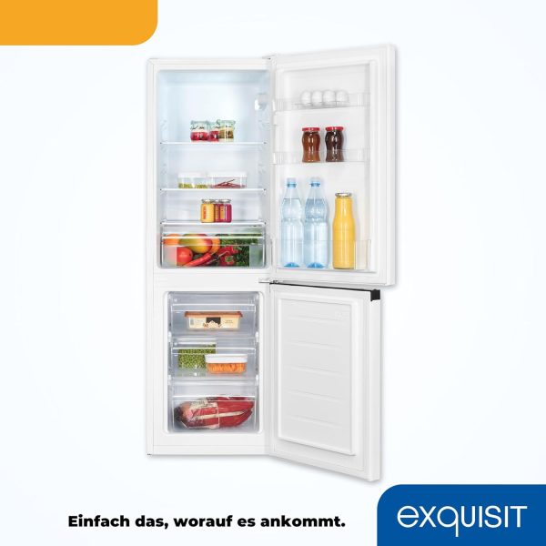 Exquisit K??hl-Gefrierkombination. K??hlschrank mit Gefrierfach. 4-Sterne-Gefrieren. 157 Liter. Alarm-Funktion. Schnellk??hlen. KGC5231-60-E-050C weiss – Bild 5