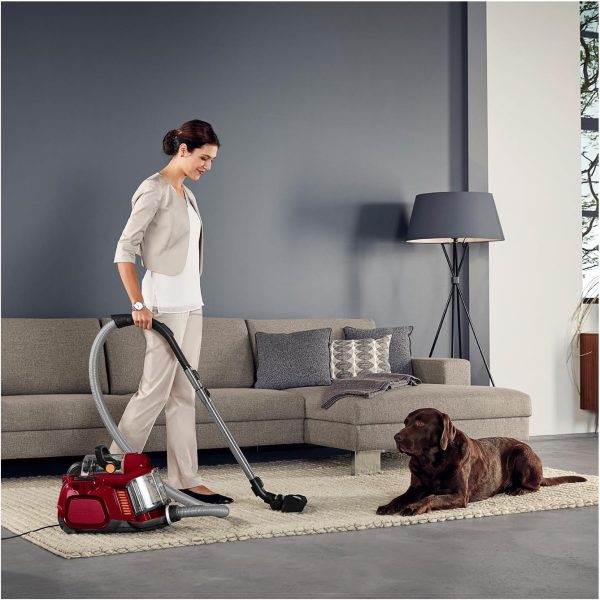 AEG LX7-2-CR-A Staubsauger beutellos / ideal f??r Haustierbesitzer / Zusatzd??sen + Speziald??sen-Set f??r Tierhaare / 750 Watt / 9 m Aktionsradius / 1.4l Staubbeh?lter / waschbarer Hygiene Filter / rot – Bild 6