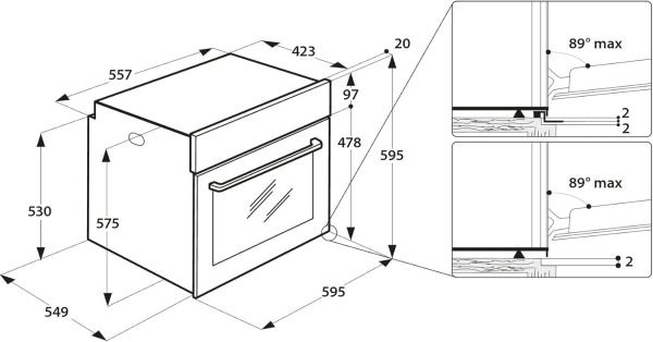 Bauknecht BAR2S K8 V2 IN Dampf-Backofen inklusive 2-fach Backauszug/A+/71 L Maxi-Garraum/Hei?luft/Gentle Steam mit Feuchtigkeitszugabe/Einfaches Reinigen mit SmartClean-Innenraum. Edelstahl – Bild 13