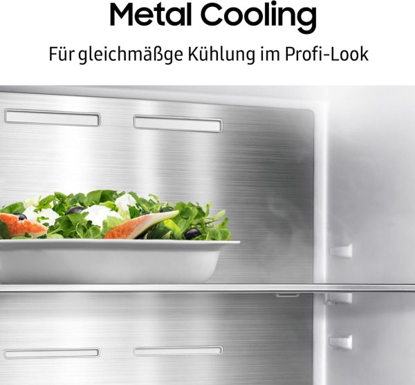 Samsung RB53DG706BB1EF K??hl-Gefrierkombination. 203 cm. 538 l. Extra breit (75 cm). K??hlschrank mit Gefrierfach. Wifi & AI Energy Mode. Twin Cooling+. Twist Ice Maker. Premium Black Steel – Bild 6