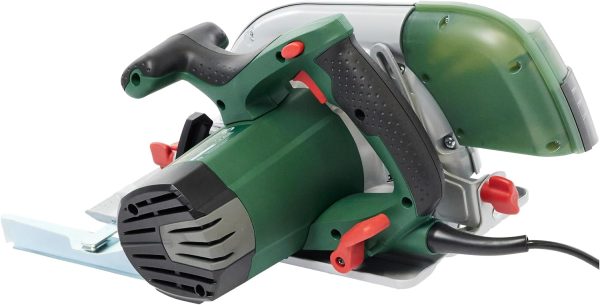 Bosch Kreissäge PKS 66 AF (Präzises Sägen in Holz. 1600 Watt; max. Schnitttiefe 66 mm; 3 tlg. Führungsschienenset) – Bild 4