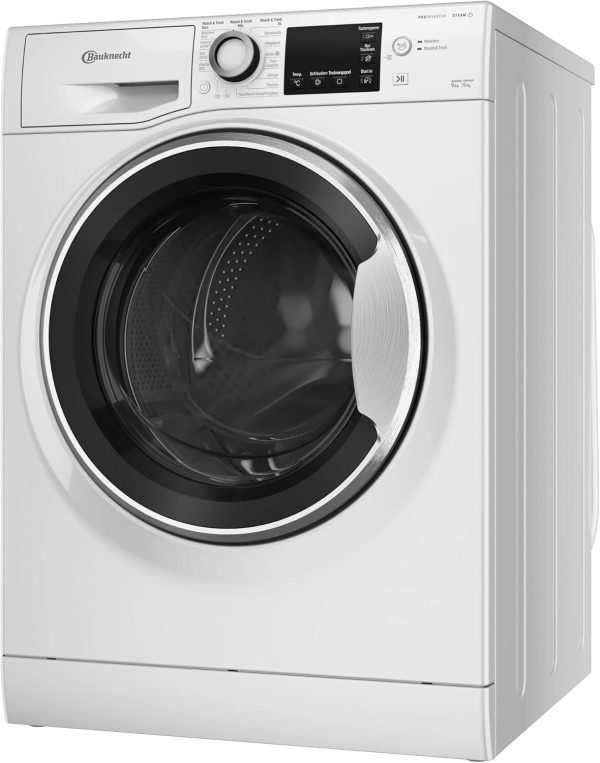 Bauknecht WATK Sense 96 41 N Waschtrockner/ 9/6 kg Waschen/Trocknen/Active Care Wash & Dry Technologie/Flecken 20?? / Dampf-Programm/Wolle-Programm/Nachlegefunktion/PRO-Inverter Motor. Wei? – Bild 2