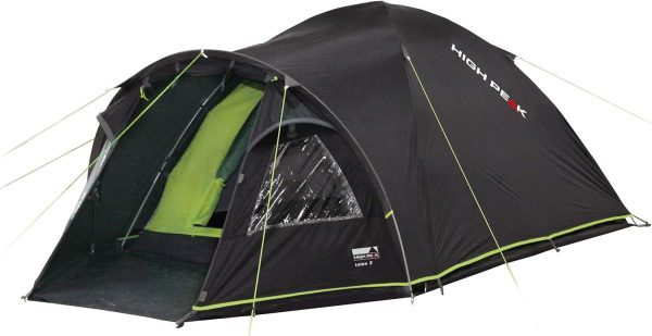 High Peak Kuppelzelt Talos 4. Campingzelt mit Vorbau. Iglu-Zelt f??r 4 Personen. doppelwandig. 4.000 mm wasserdicht. mit Zeltboden. Ventilationssystem. Moskitoschutz. Klarsichtfolien-Fenster