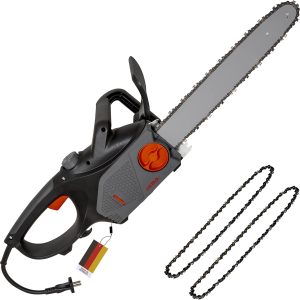 IKRA Elektro Kettensäge KSE 2400-40. 2.400 Watt. inkl. 2 Ersatzketten. Schwarz. 23514120-AZ2