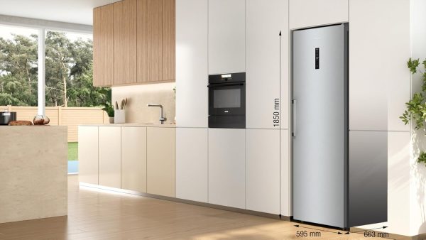 Gorenje R 619 CSXL6 K??hlschrank / 185 cm/Inverter Kompressor/CrispZone mit Feuchteregler/AdaptTech/Umluftk??hlsystem/Schnellk??hlfunktion/K??hlteil 384 l/EEK C/Inox Look. Edelstahl- Look – Bild 2