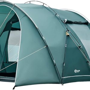 Zelt 5-6 Personen Tunnelzelt Wasserdicht 3000 mm 6 Mann Campingzelt 2 Schlafkabinen mit Stehh?he Vorzelt Bodenwanne XXL Gro? Familienzelt Gruppenzelt f??r Camping Reise Trekking Garten
