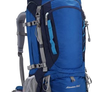 MOUNTAINTOP Trekkingrucksack 80L Wanderrucksack Herren Damen Reiserucksack Gro?er Rucksack mit Regenschutz f??r Outdoor Reisen Camping Trekking