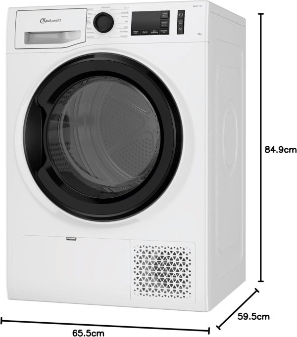 Bauknecht T Soft M11 82 N W?rmepumpentrockner /8kg /EEK A++ /Crease Care - knitterfreie W?sche/ EasyCleaning-Filter / Auffrischen-Programm/ Baby-Programm/Anti-Allergie-Programm/Kuscheltier Programm – Bild 13