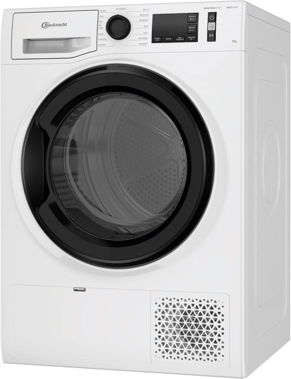 Bauknecht T Sense M11 83 N W?rmepumpentrockner /8 kg/EEK A+++ /ActiveCare-Technologie/EasyCleaning-Filter/Auffrischen-Programm/B??gelleicht-Programm/Wolle-Programm/Knitterschutz. Wei? – Bild 2