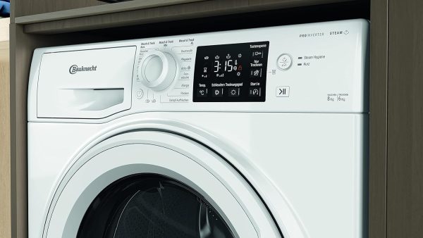 Bauknecht WT AO 86 43 N Waschtrockner /8/6 kg Waschen/Trocknen/Flecken 40?? / Dampf-Programm/Dynamic Inverter-Motor/Wolle-Programm/Nachlegefunktion/Kurz 30'/ AutoClean/Startzeitvorwahl – Bild 6