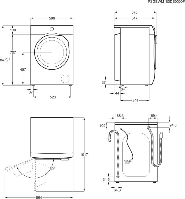 AEG L6AMZ48FL? Waschmaschine / Serie 6000 mit ProSense / Mengenautomatik / 8.0 kg / 1400 U/min – Bild 10