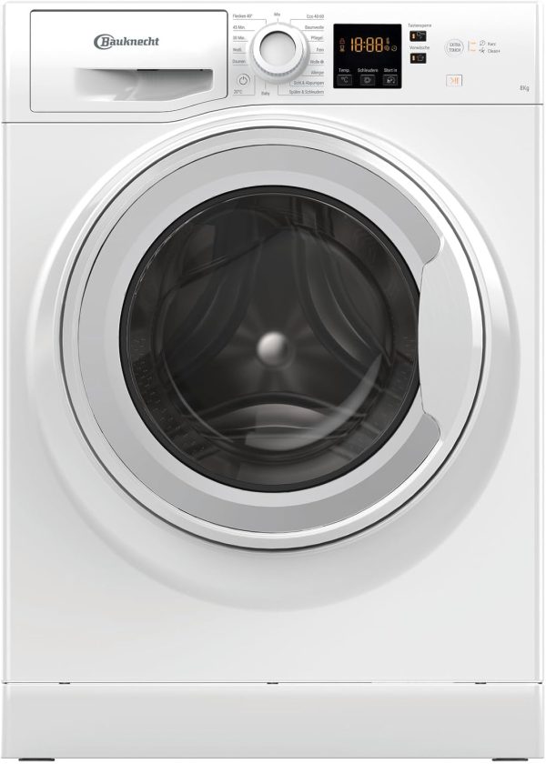 Bauknecht WAM 814 A Waschmaschine Frontlader/8kg/Energieeffizienzklasse A/Kurz 45/Anti-Allergie-Programm/Wolleprogramm/Kurz 30/Startzeitvorwahl/AutoClean/Flecken 40??
