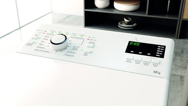 Bauknecht WMT BK 126 B Toplader-Waschmaschine/6 kg/1200 UpM/Kurz30'/FreshFinish/Extra Sp??len/SoftOpening/Sportkleidung/Wolleprogramm/Aqua Saver/Inverter Motor [Energieklasse B] – Bild 5