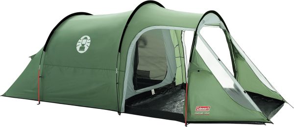 Coleman Zelt Coastline 3 Plus | kompaktes 3 Mann Zelt | 3 Personen Tunnelzelt | leichtes Campingzelt mit Vorzelt und Fenstern | Wasserdicht Dank 3.000mm Wassers?ule