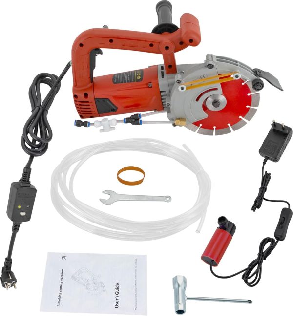 Betonsäge Elektrische Steinsäge 4800W Nassschneider Pflastersteine 5000 R/min Wand-Schneidemaschine Elektrische Staubfreies Steintrennmaschine – Bild 4