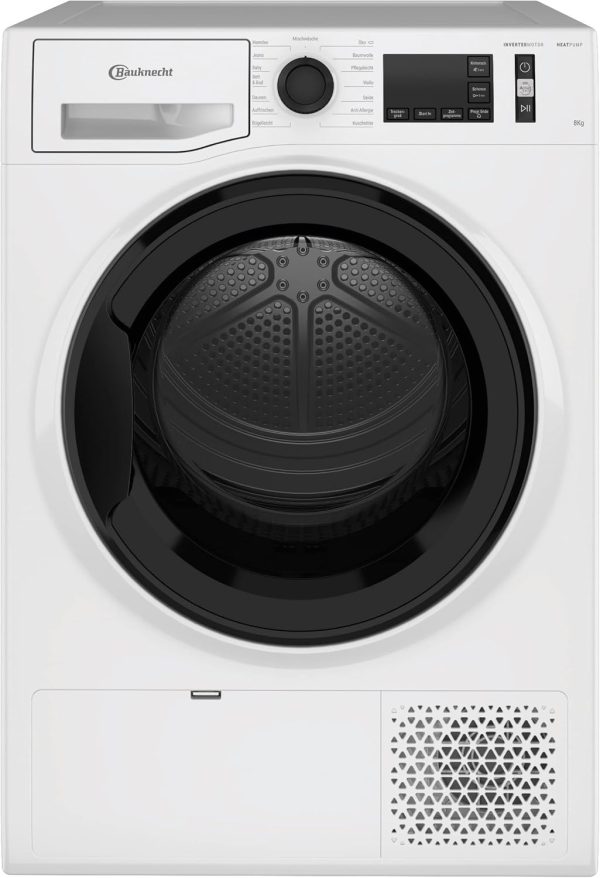 Bauknecht T Sense M11 83 N W?rmepumpentrockner /8 kg/EEK A+++ /ActiveCare-Technologie/EasyCleaning-Filter/Auffrischen-Programm/B??gelleicht-Programm/Wolle-Programm/Knitterschutz. Wei?