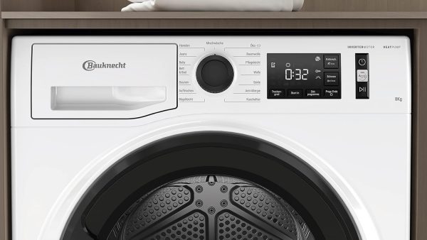 Bauknecht T Sense M11 83 N W?rmepumpentrockner /8 kg/EEK A+++ /ActiveCare-Technologie/EasyCleaning-Filter/Auffrischen-Programm/B??gelleicht-Programm/Wolle-Programm/Knitterschutz. Wei? – Bild 5