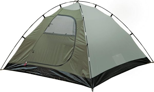 High Peak Kuppelzelt Nevada 4. Campingzelt mit Vorbau. Iglu-Zelt f??r 4 Personen. doppelwandig. wasserdicht. Ventilationssystem. Wetterschutz-Eingang. Moskitoschutz – Bild 4