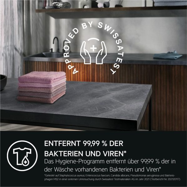 AEG LR8AMZ49FL Waschmaschine / Serie 8000 mit PowerCare? / ?KOMix - Faserschutz / ProSteam? - Auffrischfunktion / 9.0 kg / Leise / Mengenautomatik / Nachlegefunktion / Kindersicherung / 1400 U/min – Bild 10