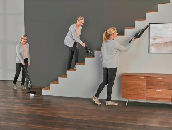 AEG Ergorapido CX7-2-45M? 2in1 Akku Staubsauger/50% Recyclingmaterial/beutellos/bis zu 45 min Laufzeit/freistehend/180?? Drehgelenk /B??rstenreinigungsfunktion/LED-Lichter/18.5W/ 0.5L/schwarz.gr??n – Bild 6