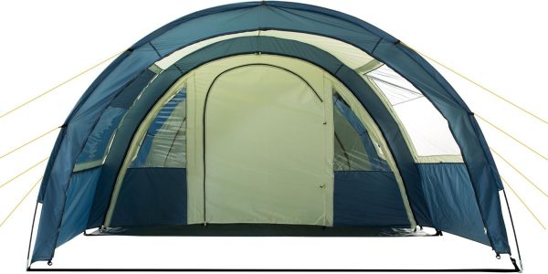 Zelt Multi f??r 4 Personen | Tunnelzelt mit riesigem Vorraum. 5000 mm Wassers?ule | Campingzelt mit Bodenplane und versetzbarer Vorderwand | Gruppenzelt. Familienzelt – Bild 5