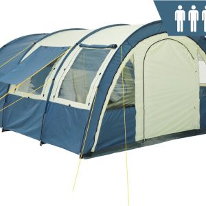 Zelt Multi f??r 4 Personen | Tunnelzelt mit riesigem Vorraum. 5000 mm Wassers?ule | Campingzelt mit Bodenplane und versetzbarer Vorderwand | Gruppenzelt. Familienzelt