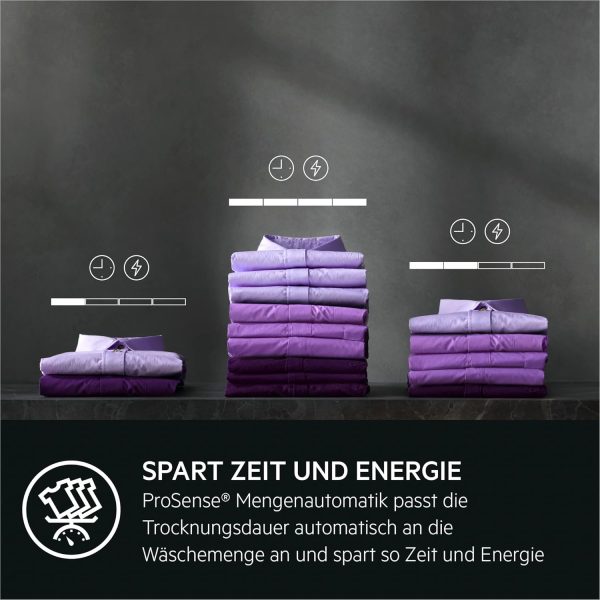 AEG W?rmepumpentrockner 8 kg ?C Serie 8000 AbsoluteCare Wolle- und Seidetrocknung ?C Testsieger der Stiftung Warentest ?C A+++ ?C Energiesparend ?C Trommelbeleuchtung ?C Knitterschutz ?C TR8AMZ68 – Bild 9