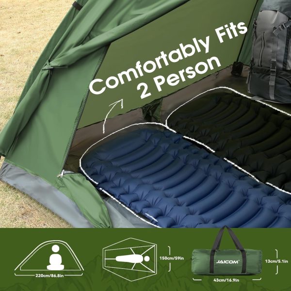 Zelt 1-4 Personen Camping Zelt. Leicht. Stabil. Wasserdicht Kuppelzelt. 3-4 Saison Ultraleicht Zelte Mit Kleinem Packma?. f??r Camping. Trekking. Familie. Outdoor – Bild 3