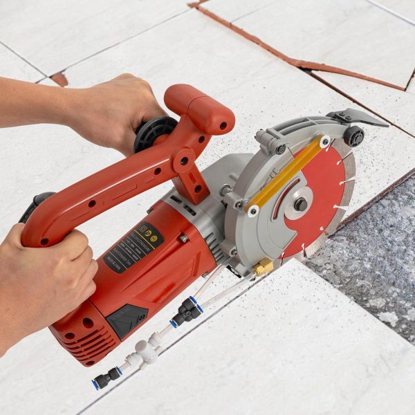 Betonsäge Elektrische Steinsäge 4800W Nassschneider Pflastersteine 5000 R/min Wand-Schneidemaschine Elektrische Staubfreies Steintrennmaschine – Bild 2