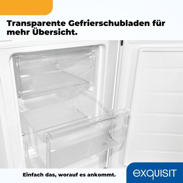 Exquisit K??hl-Gefrierkombination. K??hlschrank mit Gefrierfach. 4-Sterne-Gefrieren. 157 Liter. Alarm-Funktion. Schnellk??hlen. KGC5231-60-E-050C weiss – Bild 10