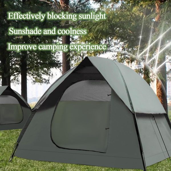 Camping Zelt 2-3 Personen Kuppelzelt Ultraleichte. Zelte Doppelschicht Wasserdicht & Winddicht. Familienzelt f??r Camping und Picknick. Einfach Aufzubauendes Outdoor-Zelt f??r Garten. Wanderausflug – Bild 4