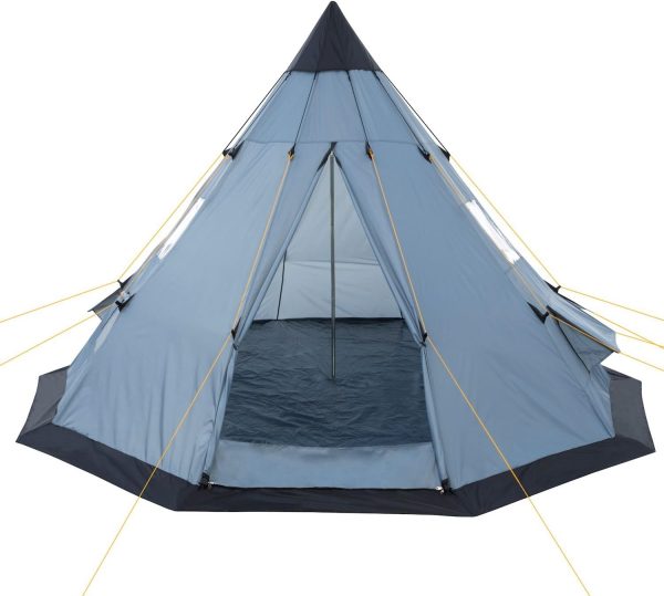Tipi Zelt Spirit f??r 4 Personen | Indianerzelt f??r Camping. Wandern. 3000 mm Wassers?ule | Firstzelt. Pyramidenzelt. Rundzelt | Gruppenzelt. Campingzelt. Familienzelt – Bild 5