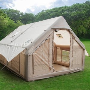 Aufblasbare Zelte Camping Wasserdicht Glampingzelt Familienzelt Stehh?he Luxuszelt mit Pumpe f??r 2-6 Personen