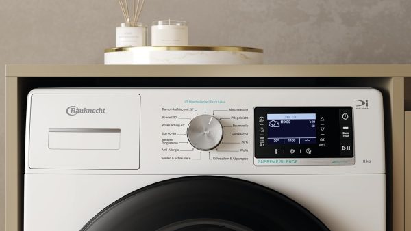 Bauknecht B6R 88 SILENCE DE Waschmaschine / 8kg / Frontlader/Supreme Silence/EEK A-20% / 1400 UpM/ZEN-Motor/Besonders leise Waschmaschine/Steam 3.0-3 Kraftvolle Dampftechnologien – Bild 15