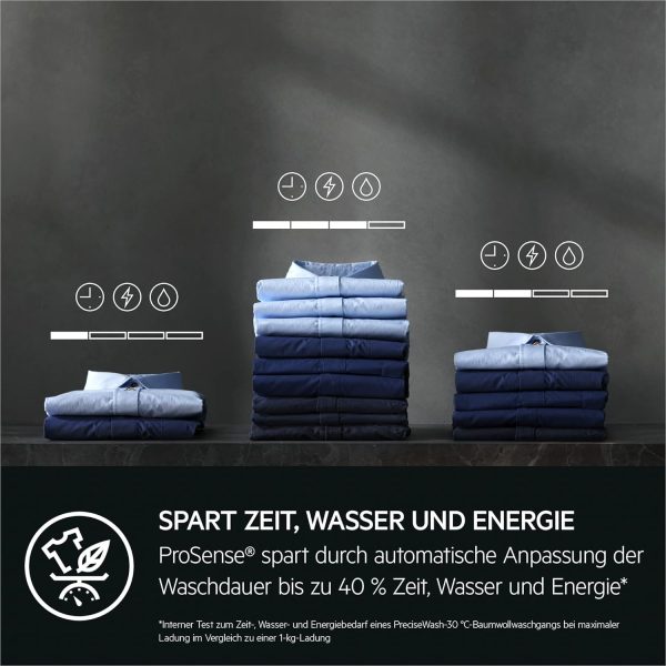 AEG LR8AMZ49FL Waschmaschine / Serie 8000 mit PowerCare? / ?KOMix - Faserschutz / ProSteam? - Auffrischfunktion / 9.0 kg / Leise / Mengenautomatik / Nachlegefunktion / Kindersicherung / 1400 U/min – Bild 7
