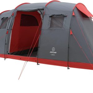 Lake 4 Campingzelt. 4 Personen Familienzelt. gro?. stabil. wasserdicht f??r Festival. tragbar. hohes Kuppelzelt mit Zwei Schlafkabinen und Vorraum mit Stehh?he. Zelt f??r Familien. Tunnelzelt