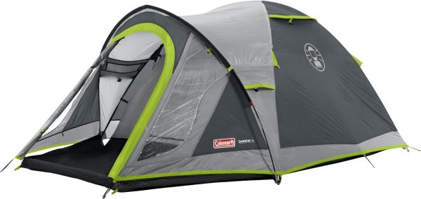 Coleman Zelt Darwin 2-4 | Kompaktes 2 bis 4 Mann Kuppelzelt | Modelle mit abgedunkelter Schlafkabine | Leichtes Camping. Festival. Trekkingzelt | 4500 mm wasserdicht | integrierte Bodenplane