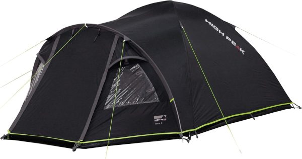 High Peak Kuppelzelt Talos 4. Campingzelt mit Vorbau. Iglu-Zelt f??r 4 Personen. doppelwandig. 4.000 mm wasserdicht. mit Zeltboden. Ventilationssystem. Moskitoschutz. Klarsichtfolien-Fenster – Bild 3