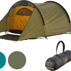GRAND CANYON Robson 2. Tunnelzelt f??r 2 Personen. wasserdicht. viel Platz und Stauraum. Gute Bel??ftung. Zelt f??r Trekking. Camping. Outdoor