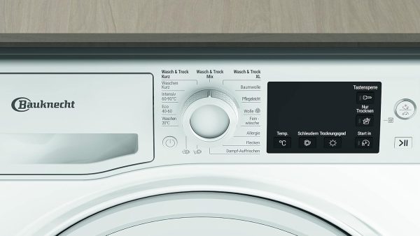Bauknecht WT AO 86 43 N Waschtrockner /8/6 kg Waschen/Trocknen/Flecken 40?? / Dampf-Programm/Dynamic Inverter-Motor/Wolle-Programm/Nachlegefunktion/Kurz 30'/ AutoClean/Startzeitvorwahl – Bild 5