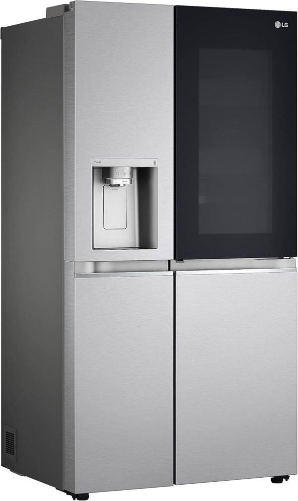 LG GSXV91BSAF. Klasse F. 635 L. Side-by-Side K??hlschrank mit InstaView. Total No Frost mit Gefrierfach. Crushed Ice - & Wasserspender mit UVnano. DoorCooling+. LINEARCooling. Wi-Fi ? Brushed Steel – Bild 9